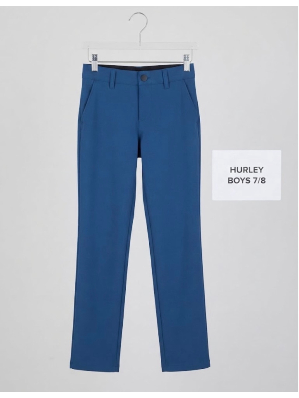 Hurley Boys Performance Chino Pants Blue Size 7/8